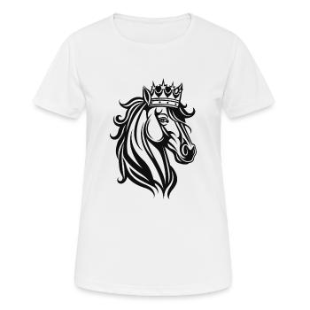 Coronation in black and white - Women's Breathable T-Shirt - white - Front - AI Model Female 172 dark (172cm)