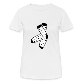 Chaussettes Bas Vetements Pieds - T-shirt respirant Femme - blanc - Devant - AI Model Female 172 dark (172cm)