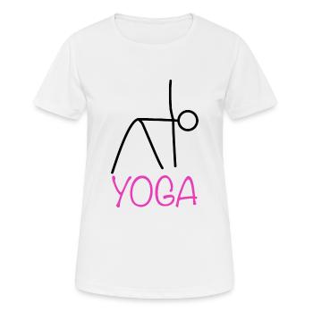 Yoga Workout - Women's Breathable T-Shirt - white - Front - AI Model Female 172 dark (172cm)