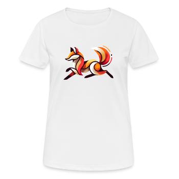 IMG 8245 - T-shirt respirant Femme - blanc - Devant - AI Model Female 172 dark (172cm)