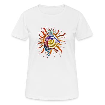Kokopelli Musican Plays For The Sun 2 - Women's Breathable T-Shirt - white - Front - AI Model Female 172 dark (172cm)