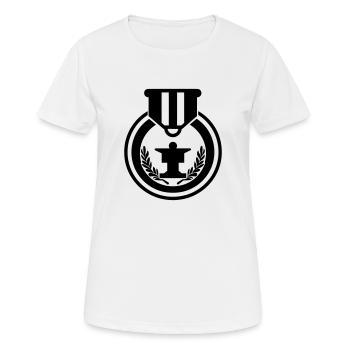 military medal - Women's Breathable T-Shirt - white - Front - AI Model Female 172 dark (172cm)