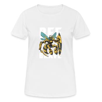 Bee Brave Be Brave - Women's Breathable T-Shirt - white - Front - AI Model Female 172 dark (172cm)