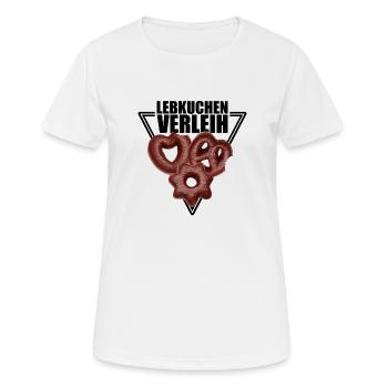 Lebkuchen Verleih - Frauen T-Shirt atmungsaktiv - Weiß - Vorne - AI Model Female 172 dark (172cm)