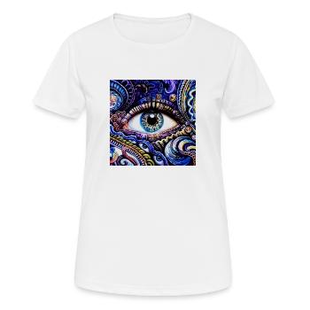 Drittes Augenerwachen - Frauen T-Shirt atmungsaktiv - Weiß - Vorne - AI Model Female 172 dark (172cm)