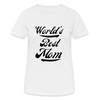 La meilleure maman du monde - T-shirt respirant Femme - blanc - Devant - AI Model Female 172 dark (172cm)