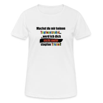 Der Topfenstrudel - Frauen T-Shirt atmungsaktiv - Weiß - Vorne - AI Model Female 172 dark (172cm)