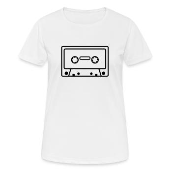 Cassette tape music - Women's Breathable T-Shirt - white - Front - AI Model Female 172 dark (172cm)