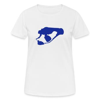 Senftenberger See - Frauen T-Shirt atmungsaktiv - Weiß - Vorne - AI Model Female 172 dark (172cm)