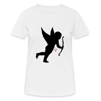 cupidon - T-shirt respirant Femme - blanc - Devant - AI Model Female 172 dark (172cm)