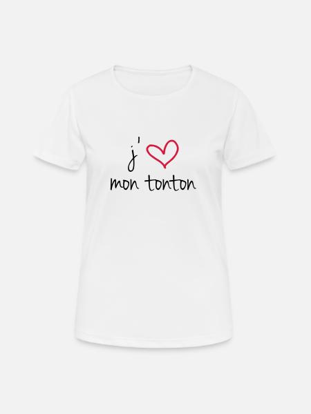 I Love My Uncle - Women's Breathable T-Shirt - white