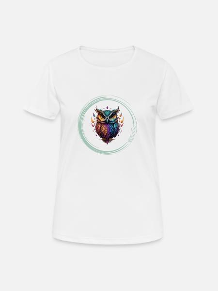 Meditationen logo - Frauen T-Shirt atmungsaktiv - Weiß