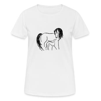 amitié - T-shirt respirant Femme - blanc - Devant - AI Model Female 172 dark (172cm)