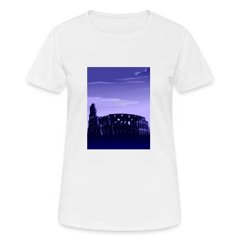 Kolosseum / Kolosseum bei Sonnenuntergang - Altes Rom, Italien - Frauen T-Shirt atmungsaktiv - Weiß - Vorne - AI Model Female 172 dark (172cm)