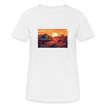 Van Life - Women's Breathable T-Shirt - white - Front - AI Model Female 172 dark (172cm)