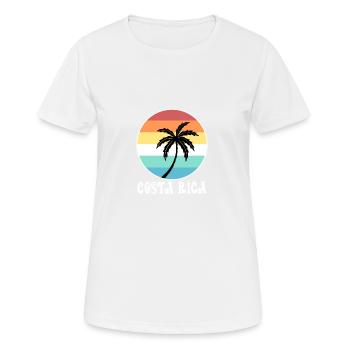 Costa Rica - Frauen T-Shirt atmungsaktiv - Weiß - Vorne - AI Model Female 172 dark (172cm)