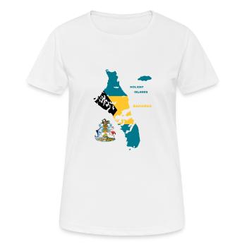 Summer Islands Bahamas Atlantic Holiday Sun - Women's Breathable T-Shirt - white - Front - AI Model Female 172 dark (172cm)