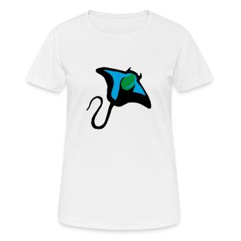 Rayons en couleur - T-shirt respirant Femme - blanc - Devant - AI Model Female 172 dark (172cm)