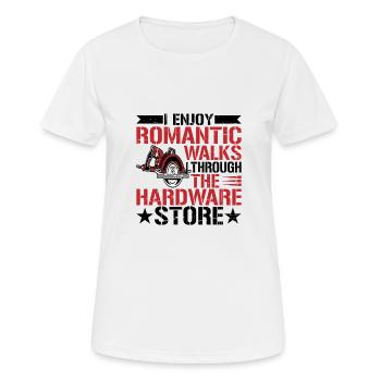 Enjoy Romantic Walks Through The Hardware Store10 - Frauen T-Shirt atmungsaktiv - Weiß - Vorne - AI Model Female 172 dark (172cm)