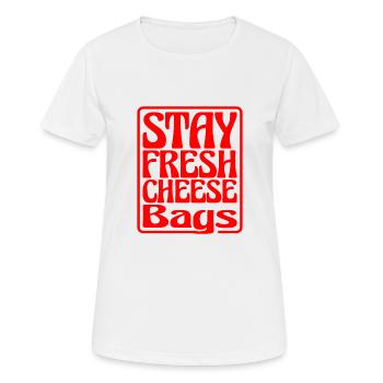 Sacs de fromage frais Stay 19 - T-shirt respirant Femme - blanc - Devant - AI Model Female 172 dark (172cm)
