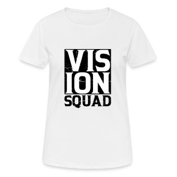 Escouade Vision 4 - T-shirt respirant Femme - blanc - Devant - AI Model Female 172 dark (172cm)