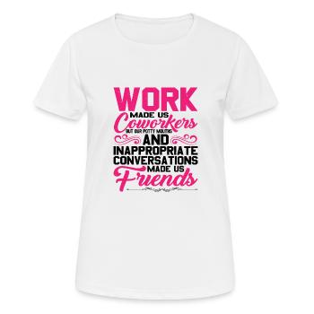 Our Inappropriate Conversations Made Us Friends 5 - Women's Breathable T-Shirt - white - Front - AI Model Female 172 dark (172cm)