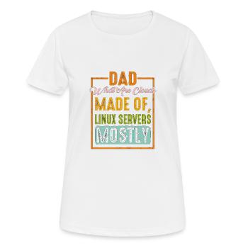 De quoi sont faits les clouds, les serveurs Linux principalement 9 - T-shirt respirant Femme - blanc - Devant - AI Model Female 172 dark (172cm)