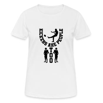 Kickers Are People Too 18 - Women's Breathable T-Shirt - white - Front - AI Model Female 172 dark (172cm)