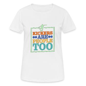 Kickers Are People Too 19 - Women's Breathable T-Shirt - white - Front - AI Model Female 172 dark (172cm)