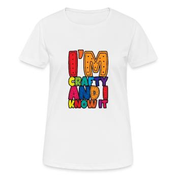 I'm Crafty And I Know It 3 - Women's Breathable T-Shirt - white - Front - AI Model Female 172 dark (172cm)