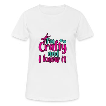 I'm Crafty And I Know It 2 - Women's Breathable T-Shirt - white - Front - AI Model Female 172 dark (172cm)