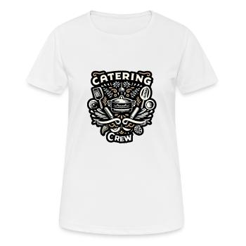 Equipe de restauration 5 - T-shirt respirant Femme - blanc - Devant - AI Model Female 172 dark (172cm)