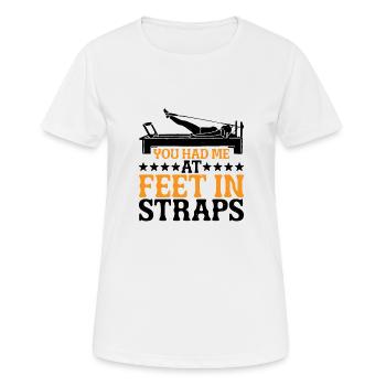 You Had Me At Feet In Straps 43 - Women's Breathable T-Shirt - white - Front - AI Model Female 172 dark (172cm)