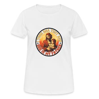 I Took A DNA Test And God Is My Father 32 - Frauen T-Shirt atmungsaktiv - Weiß - Vorne - AI Model Female 172 dark (172cm)