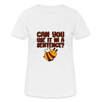 Can You Use It In A Sentence 3 - Women's Breathable T-Shirt - white - Front - AI Model Female 172 dark (172cm)