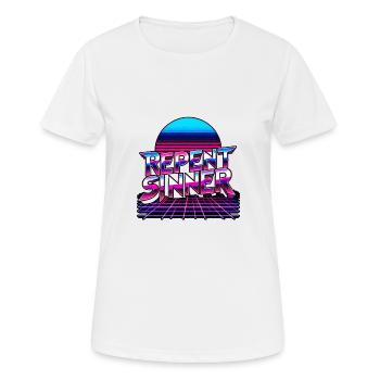 Repent Sinner 19 - Women's Breathable T-Shirt - white - Front - AI Model Female 172 dark (172cm)