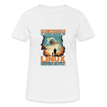 De quoi sont faits les clouds, les serveurs Linux pour la plupart 12 - T-shirt respirant Femme - blanc - Devant - AI Model Female 172 dark (172cm)