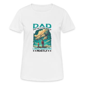 De quoi sont faits les clouds, les serveurs Linux pour la plupart 11 - T-shirt respirant Femme - blanc - Devant - AI Model Female 172 dark (172cm)