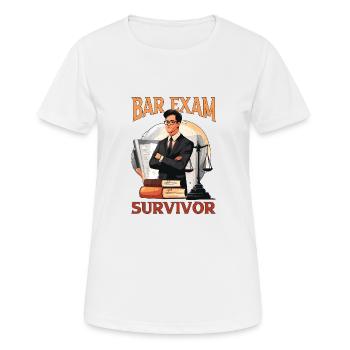 Bar Exam Survivor 5 - Women's Breathable T-Shirt - white - Front - AI Model Female 172 dark (172cm)