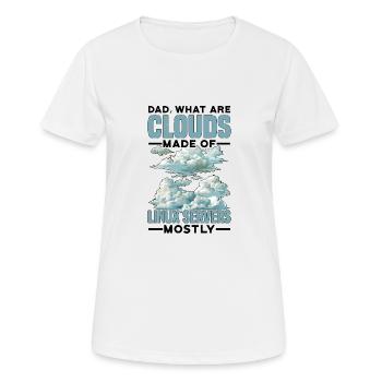 De quoi sont faits les clouds, les serveurs Linux principalement 31 - T-shirt respirant Femme - blanc - Devant - AI Model Female 172 dark (172cm)