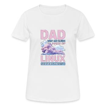 De quoi sont faits les clouds, les serveurs Linux principalement 32 - T-shirt respirant Femme - blanc - Devant - AI Model Female 172 dark (172cm)