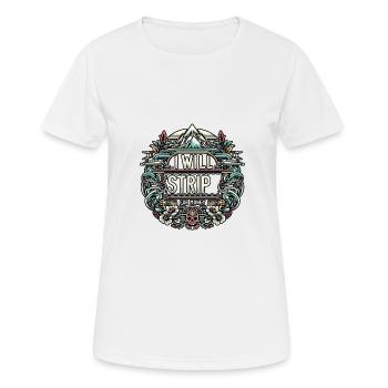 Je vais me déshabiller pour de l’argent 5 - T-shirt respirant Femme - blanc - Devant - AI Model Female 172 dark (172cm)