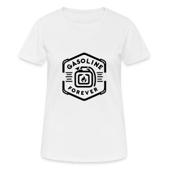 Gasoline Forever 13 - Women's Breathable T-Shirt - white - Front - AI Model Female 172 dark (172cm)