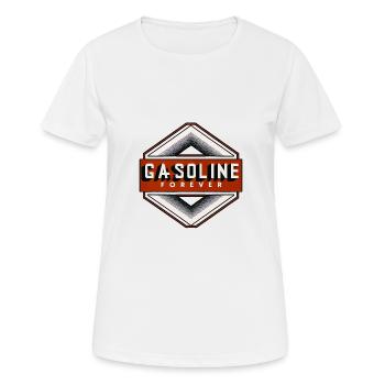 Gasoline Forever 14 - Women's Breathable T-Shirt - white - Front - AI Model Female 172 dark (172cm)