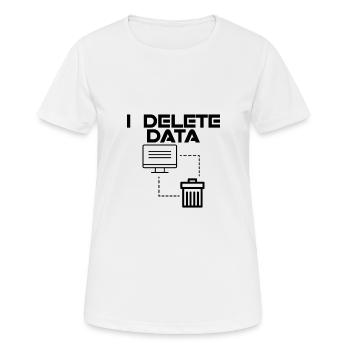 Je supprime des données 2 - T-shirt respirant Femme - blanc - Devant - AI Model Female 172 dark (172cm)