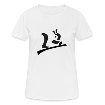 monitos Eichhörnchen - Frauen T-Shirt atmungsaktiv - Weiß - Vorne - AI Model Female 172 dark (172cm)
