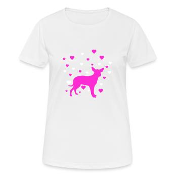 Chihuahua - Frauen T-Shirt atmungsaktiv - Weiß - Vorne - AI Model Female 172 dark (172cm)