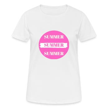 summer tage - Frauen T-Shirt atmungsaktiv - Weiß - Vorne - AI Model Female 172 dark (172cm)