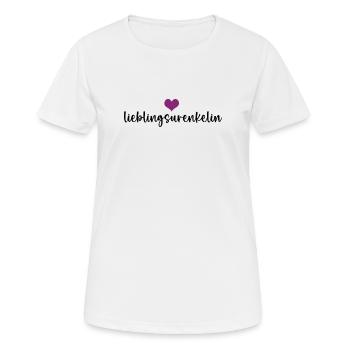 Lieblingsurenkelin Enkel Urenkeltochter Ur Enkelin - Frauen T-Shirt atmungsaktiv - Weiß - Vorne - AI Model Female 172 dark (172cm)