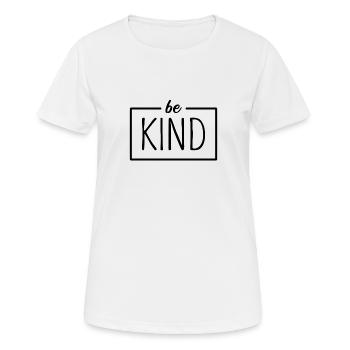 Be Kind - Women's Breathable T-Shirt - white - Front - AI Model Female 172 dark (172cm)